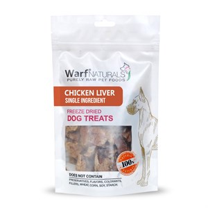 Warf Freeze Dry Doğal Köpek Ödülü Tavuk Ciğerli 40 GR