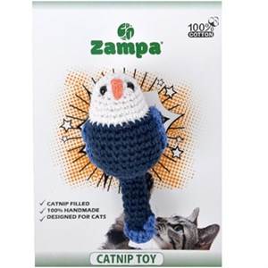 Zampa Catnipli El Yapımı Örgü Kedi Oyuncağı Minik Kuş