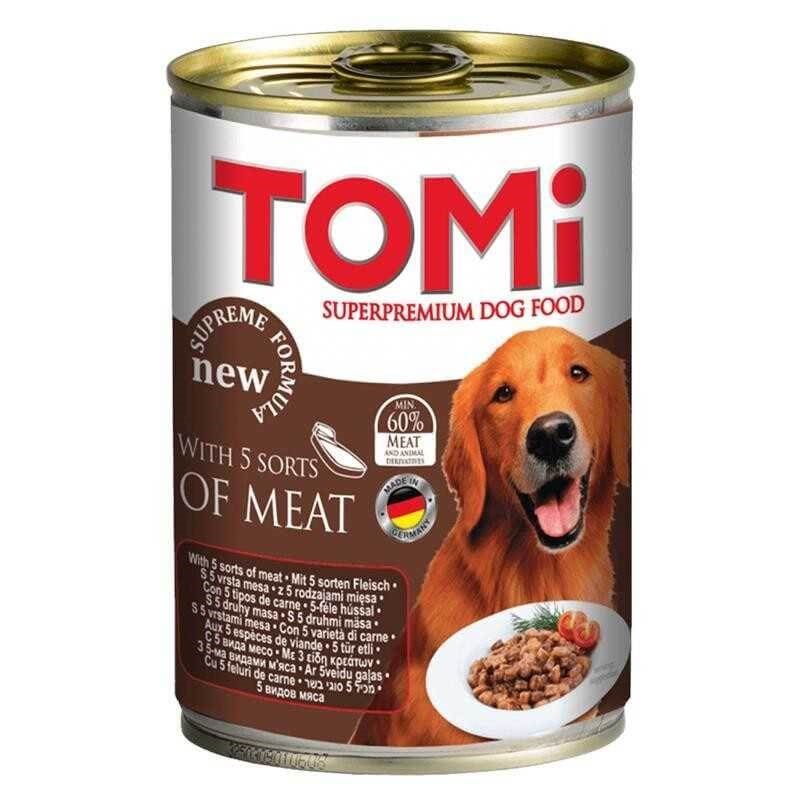Tomi 5 Çesit Kırmızı Etli Köpek Konservesi 400 Gr