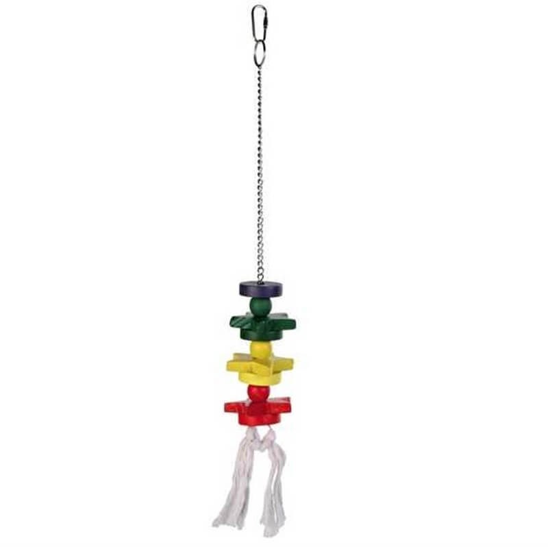 Trixie Papağan Oyuncağı Renkli Tahta 30cm