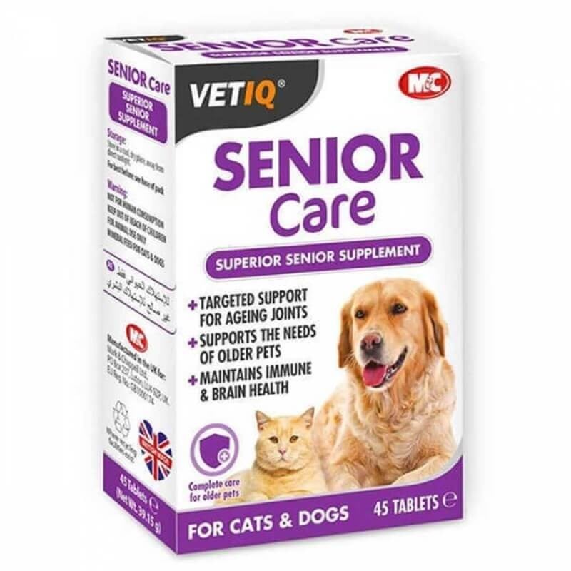 Vetiq Senior Care +6 Yaş Üzeri Kedi ve Köpek Ek Besin Takviyesi 45 Tab