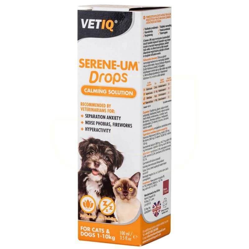 Vetiq Serene-Um Drops Kedi&Köpekler Için Sakinleştirici Solüsyon 100 m